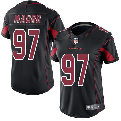 Women's Limited Josh Mauro Nike Jersey Black - #97 Rush NFL Arizona Cardinals